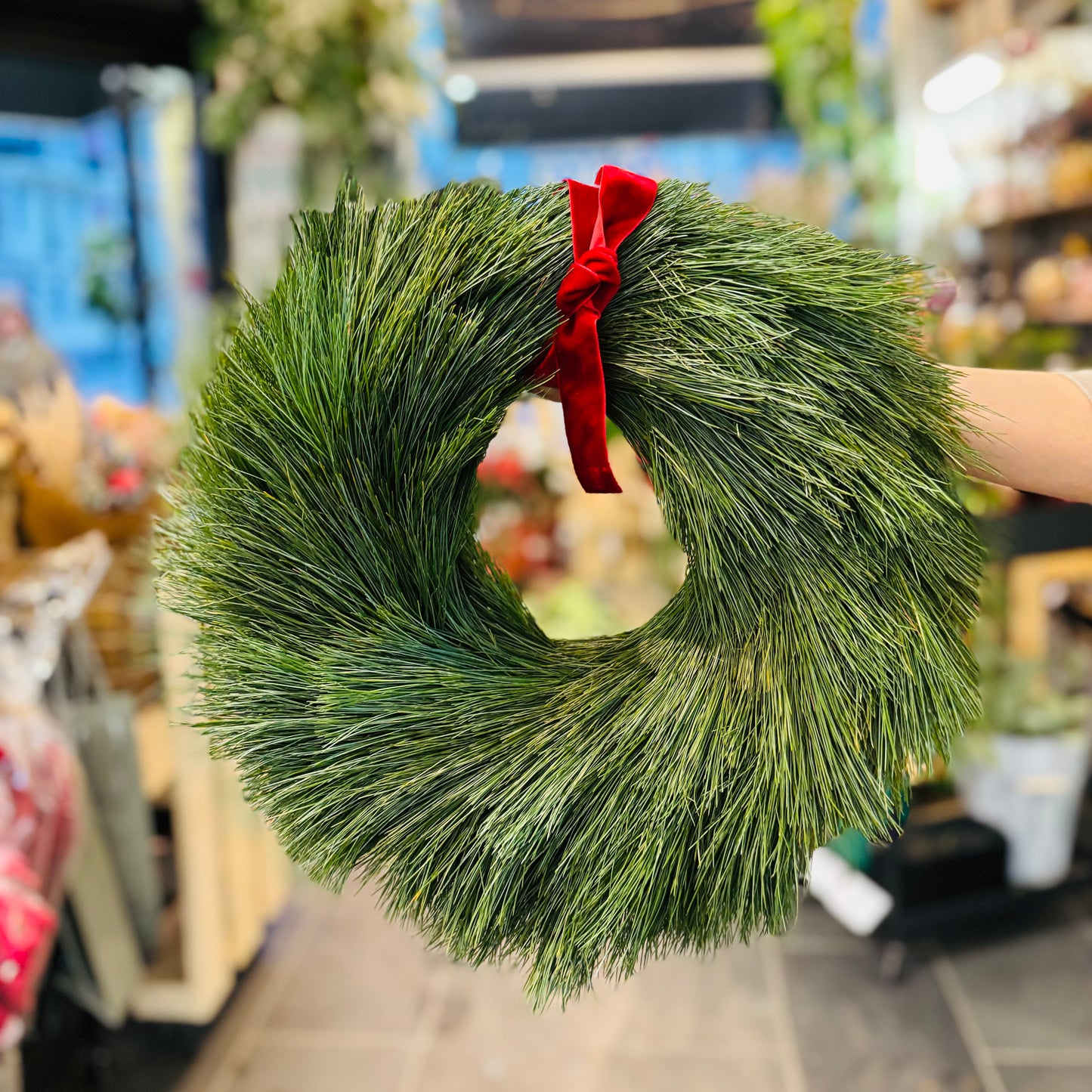 Den Vakre Fyldig Silkefuru Kransen